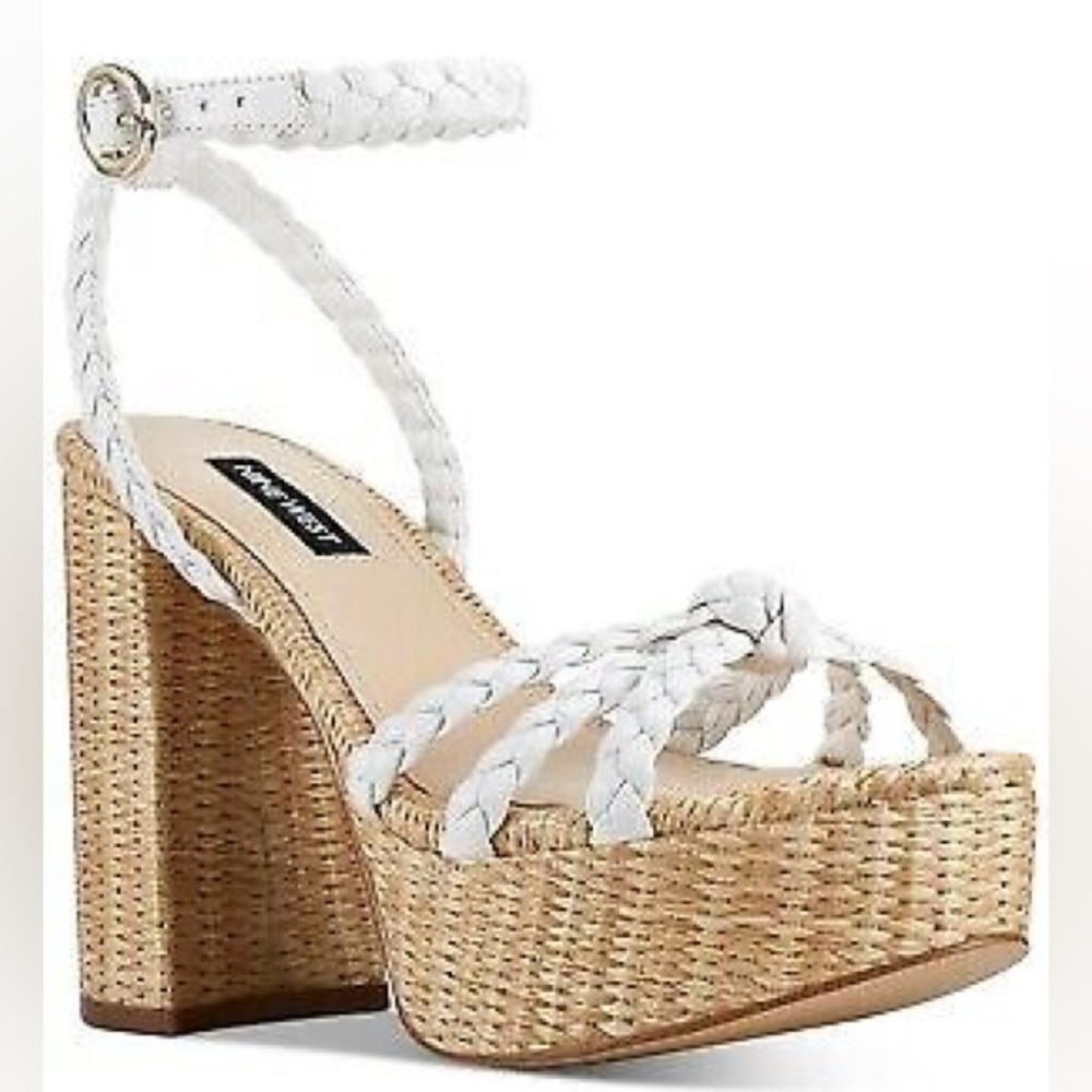 Nine West Braided Heeled Sandals